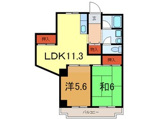 タウンハウス熊内の物件間取画像